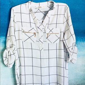 Cute Windowpane Blouse